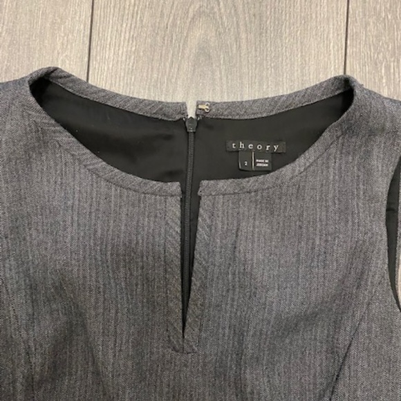 Theory Gray Sleeveless Dress - Picture 2 of 8